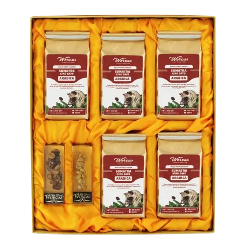 Wild Buy Kopi Luwak for Sale, the world’s rarest and most exclusive Coffee 5 Pack Sumatran King Gayo - Gift Parcel Bo